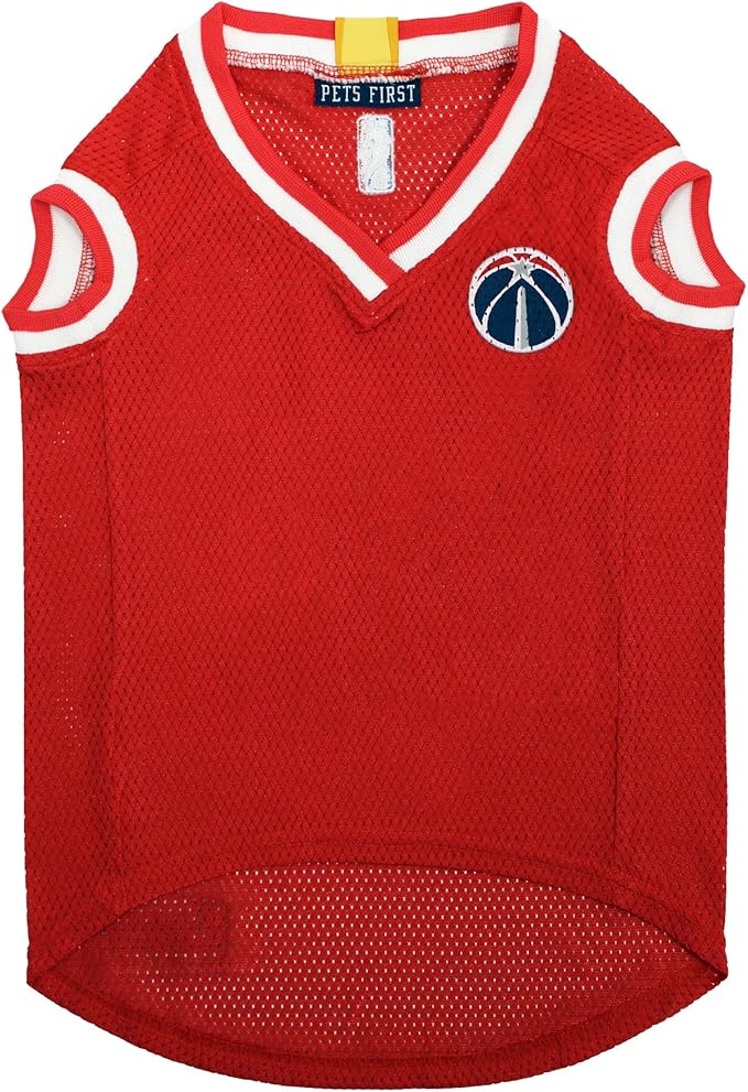Pets First NBA WASHINGTON WIZARDS DOG Jersey, Large - Tank Top Basketball Pet Jersey