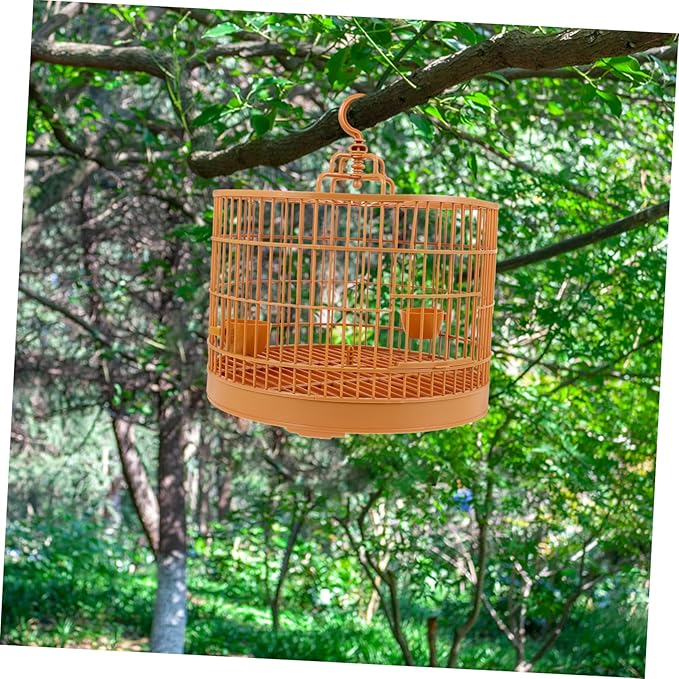 Hanging Bird Cage for Parrots Pets Spacious Design Stylish Aesthetic Safe Closure Multi Functional for Hamsters Birds More