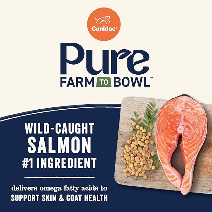 Canidae Pure Farm to Bowl Small Breed, Wild-Caught Salmon & Lentil Recipe, 4 lbs.