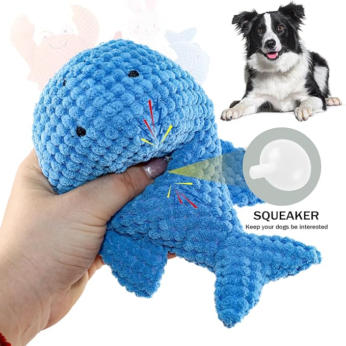 Stuffed Animal Cat Chew Squeaky Toy Medium Interactive Soft Cotton Dog Horse Toys for Companionship Training Birthday Reward Gift