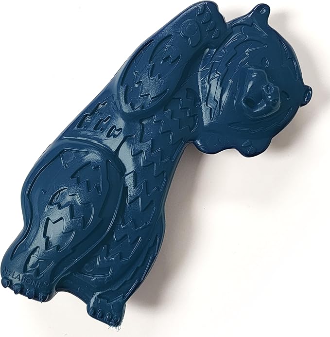 Nylabone Love Our Oceans Teddy Bear Power Chew Toy for Dogs, Recycled & Sustainable Dog Chew Bones, Made in USA, Beef Jerky Flavor, Large Dog Toys - Up to 50 lbs, 1 Count