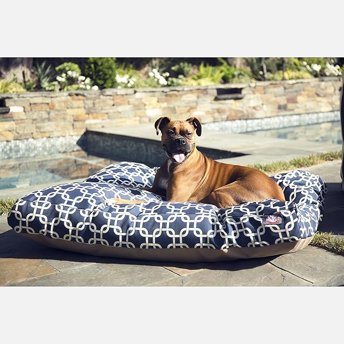 Majestic Pet Links Rectangle Dog Bed, Small, Teal