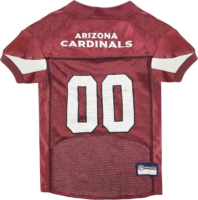 Pets First NFL Arizona Cardinals Dog Jersey, Size X-Large, Football Shirt Costume for Pet, Dog Sports T-Shirt, NFL Team Clothing for Cats, Licensed Pet Apparel Available in 7 Sizes and 32 Teams