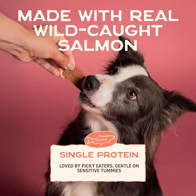 Smart Cookie Jerky Dog Treats - 3 Flavor Variety Pack - Rabbit, Salmon & Duck Jerky - Training Treats for Dogs, Puppies with Allergies, Sensitive Stomachs - Grain Free, Made in USA - 3oz