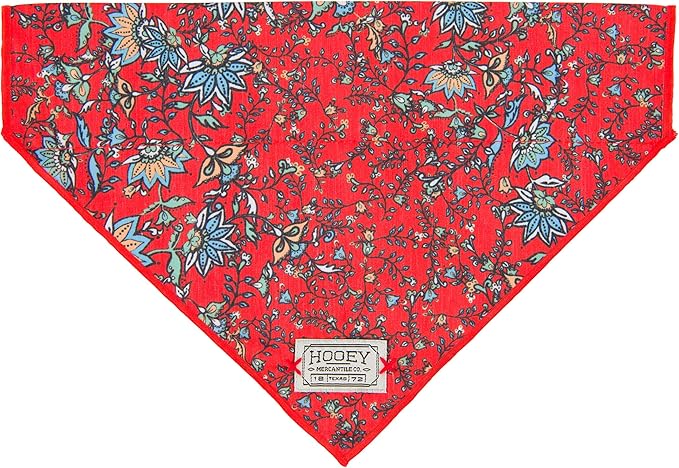 Hooey Nomad Dog Bandana, Polyester Dog Bandana with Graphic-Inspired Prints, Western Floral