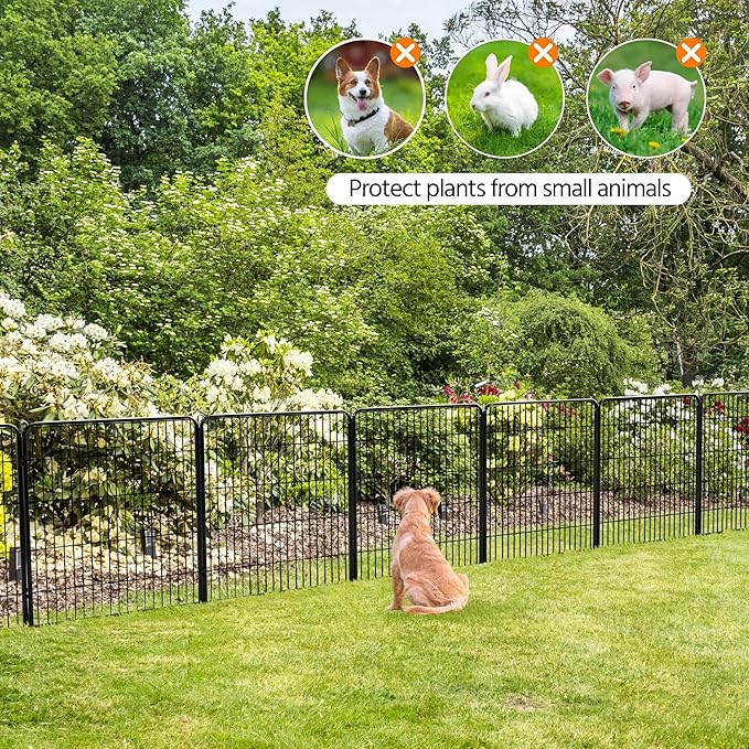 Topeakmart Dog Playpen Outdoor Puppy Exercise Pen Indoor Portable Pet Fence for Yard/RV Camping, 32 Inch 32 Panels