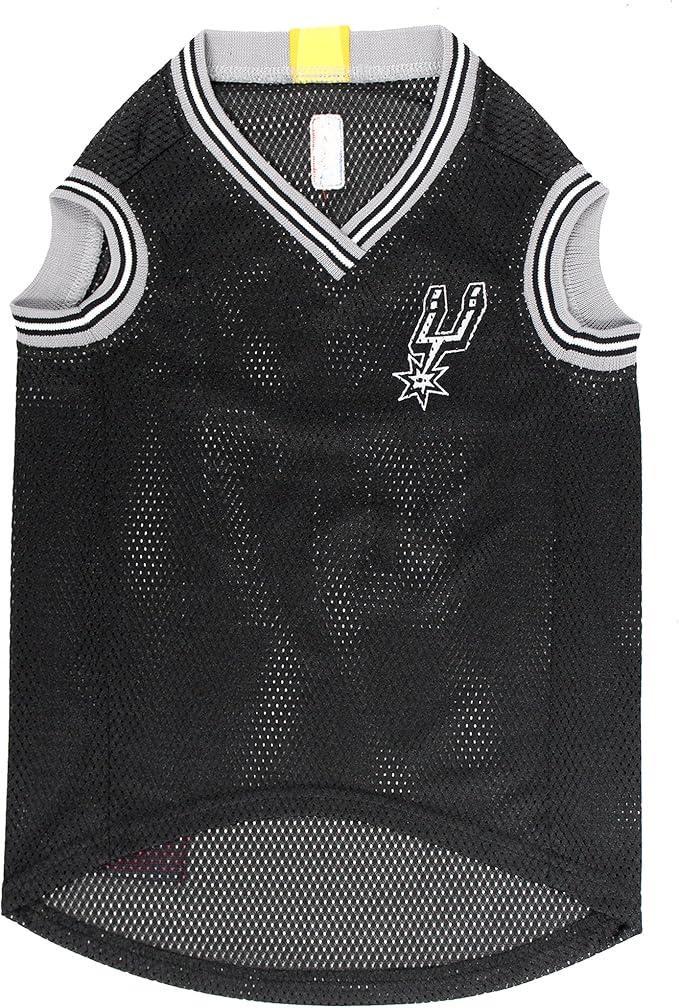 NBA SAN Antonio Spurs Dog Jersey, Large - Tank Top Basketball Pet Jersey (Pack of 2)
