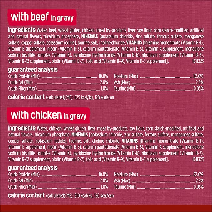 Friskies Purina Gravy Wet Cat Food Variety Pack,Prime Filets Meaty Favorites - 5.5 oz. Cans,(Pack of 48)