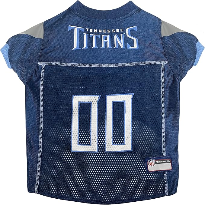 Pets First NFL Tennessee Titans Dog Jersey, Size Medium, Football Shirt Costume for Pet, Dog Sports T-Shirt, NFL Team Clothing for Cats, Licensed Pet Apparel Available in 7 Sizes and 32 Teams
