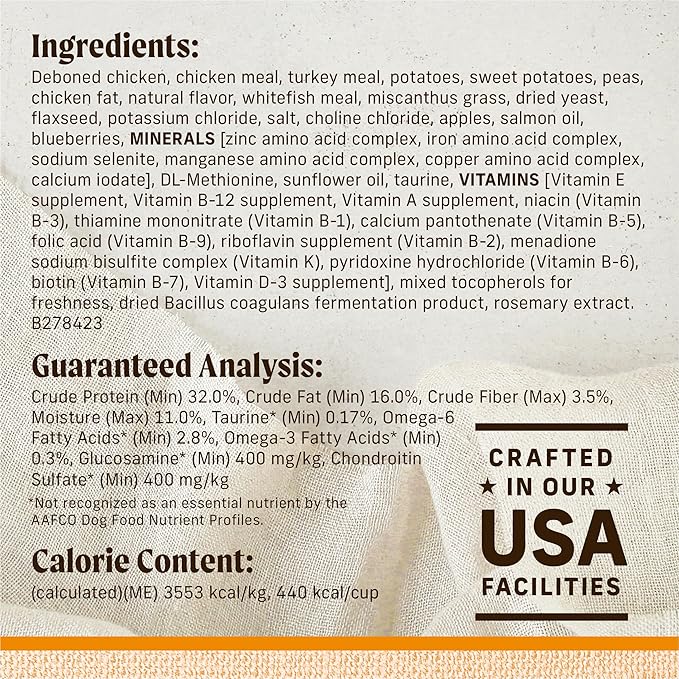 Merrick Lil’ Plates Premium Grain Free Dry Dog Food For Small Dogs, Real Chicken And Sweet Potato Kibble - 4.0 lb. Bag