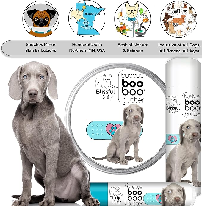 The Blissful Dog BB-WEIM-16OZ Weimaraner Boo Butter, 16 oz.