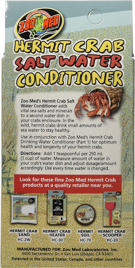 Zoo Med Hermit Crab Salt Water Conditioner