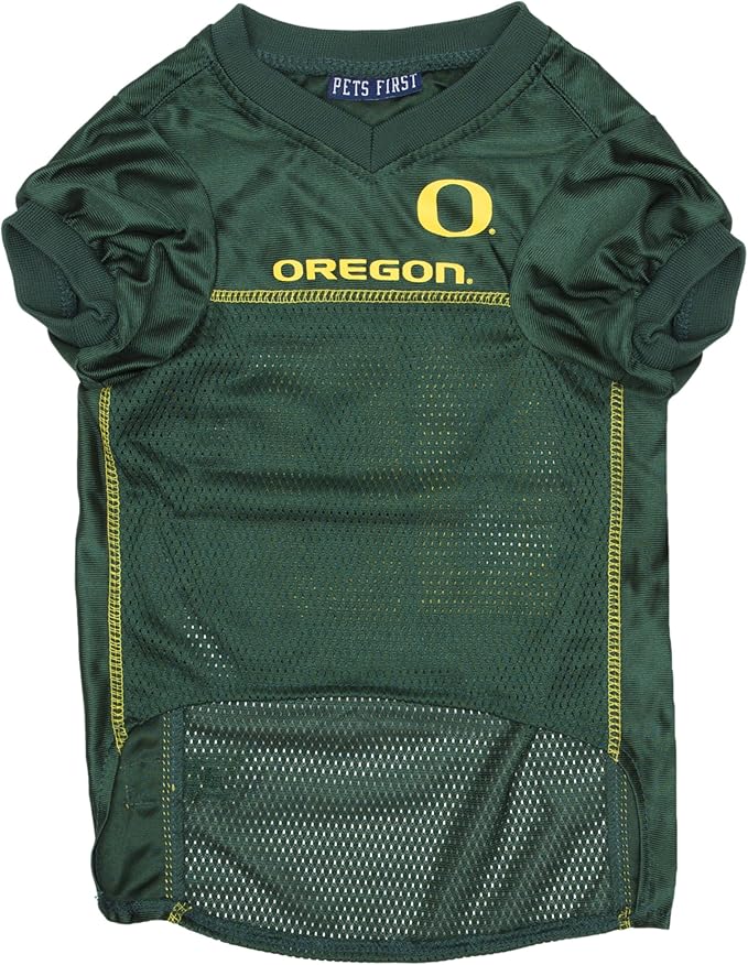 Pets First NCAA College Oregon Ducks Mesh Jersey for DOGS & CATS, X-Large. Licensed Dog Jersey with your Favorite Football/Basketball College Team