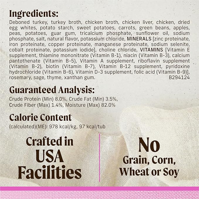 Merrick Lil’ Plates Premium Grain Free Natural, Soft Wet Dog Food For Small Dogs, Tiny Thanksgiving Day Dinner - (Pack of 12) 3.5 oz. Tubs