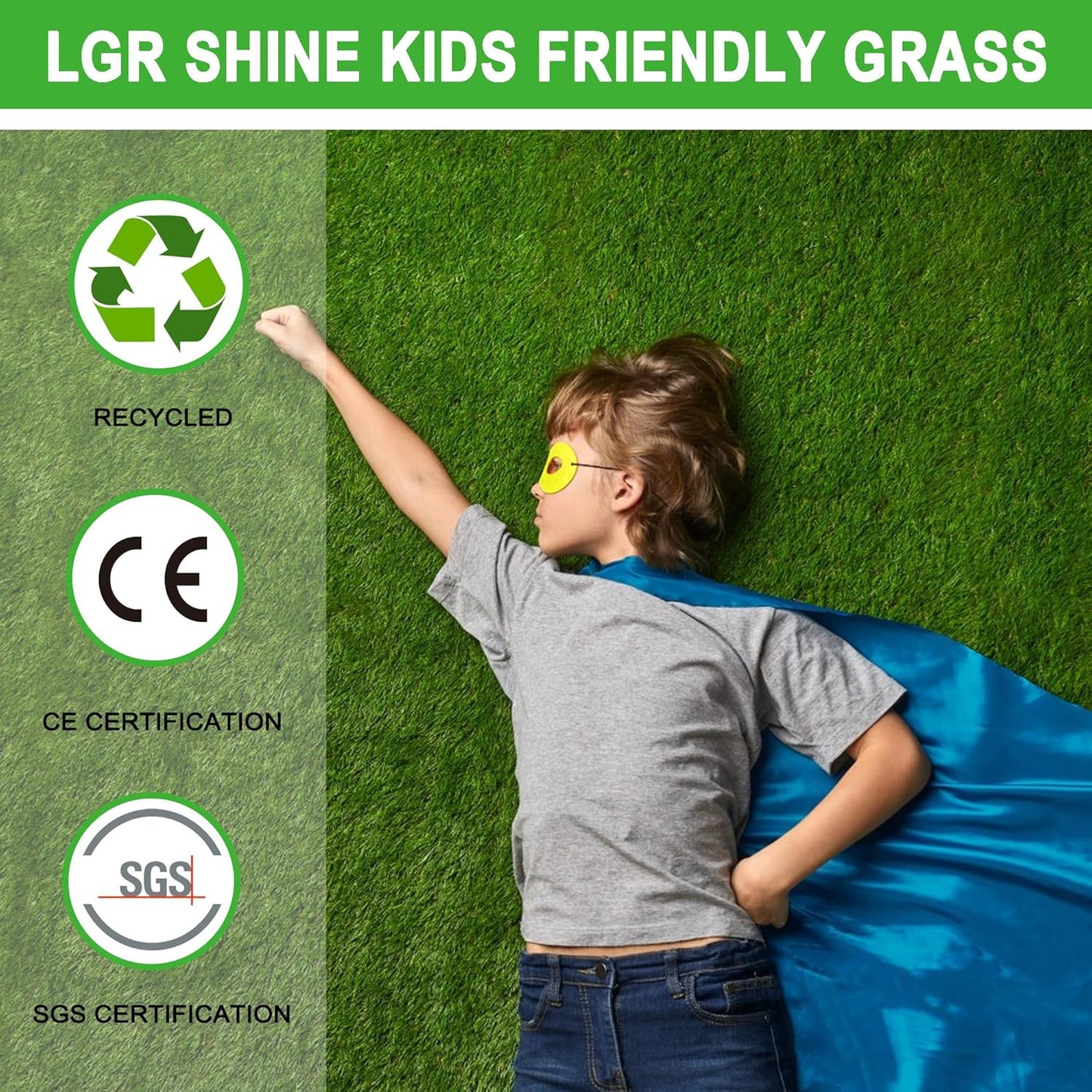 Artificial Grass Turf for Dogs 4 ft x 6 ft,1.38 inch Fake Grass Pee Pad for Puppy Potty Training，Faux pet Grass Rug for Indoor/Outdoor Patio,Dogs Wee Wee Pad,Turf Grass Mat for Dogs Potty