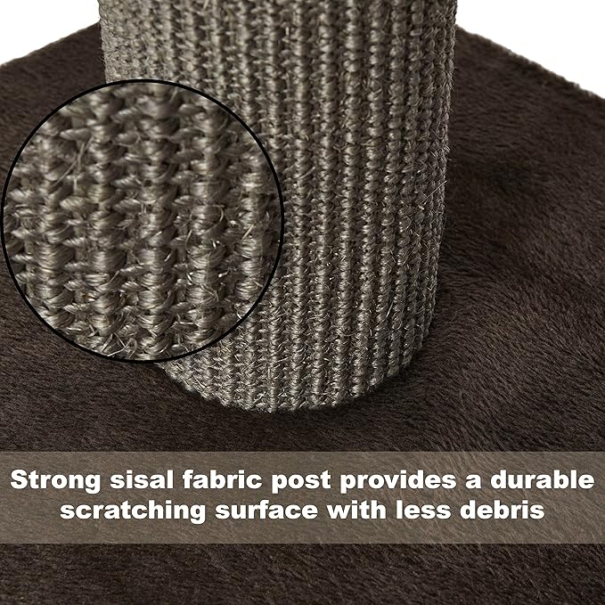 Midwest Homes for Pets 21.86-Inch Feline Nuvo Terrace Fashionable Cat Tree with Removable Lounging Cat Bed, Brown & Tan (139T-TN)