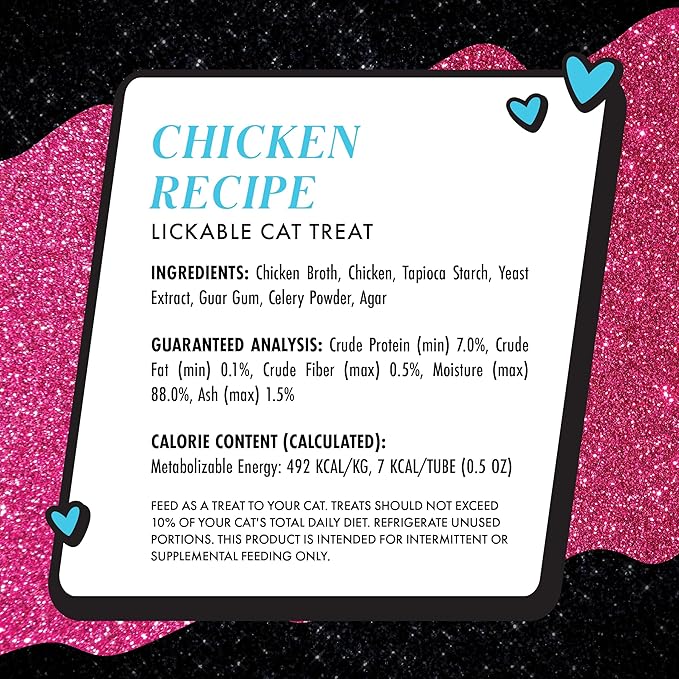 Weruva Paris Hilton Pamper Like Paris Sliving Sticks, Chicken, 0.5oz Lickable Cat Treats, Pack of 5