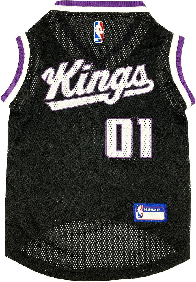Pets First NBA Sacramento Kings Dog Jersey, X-Small- Tank Top Basketball Pet Jersey