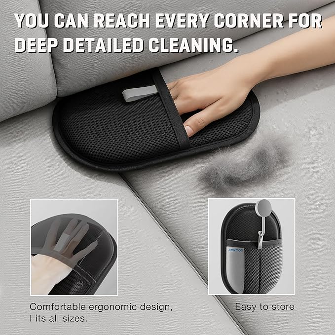 Pet Hair Removal Glove for Dogs & Cats, Newly Upgraded Reusable Electrostatic Pet Hair Glove, Magic Brush Pet Hair Remover Tool for Clothing, Couch, Carpet, Car Seats (1)