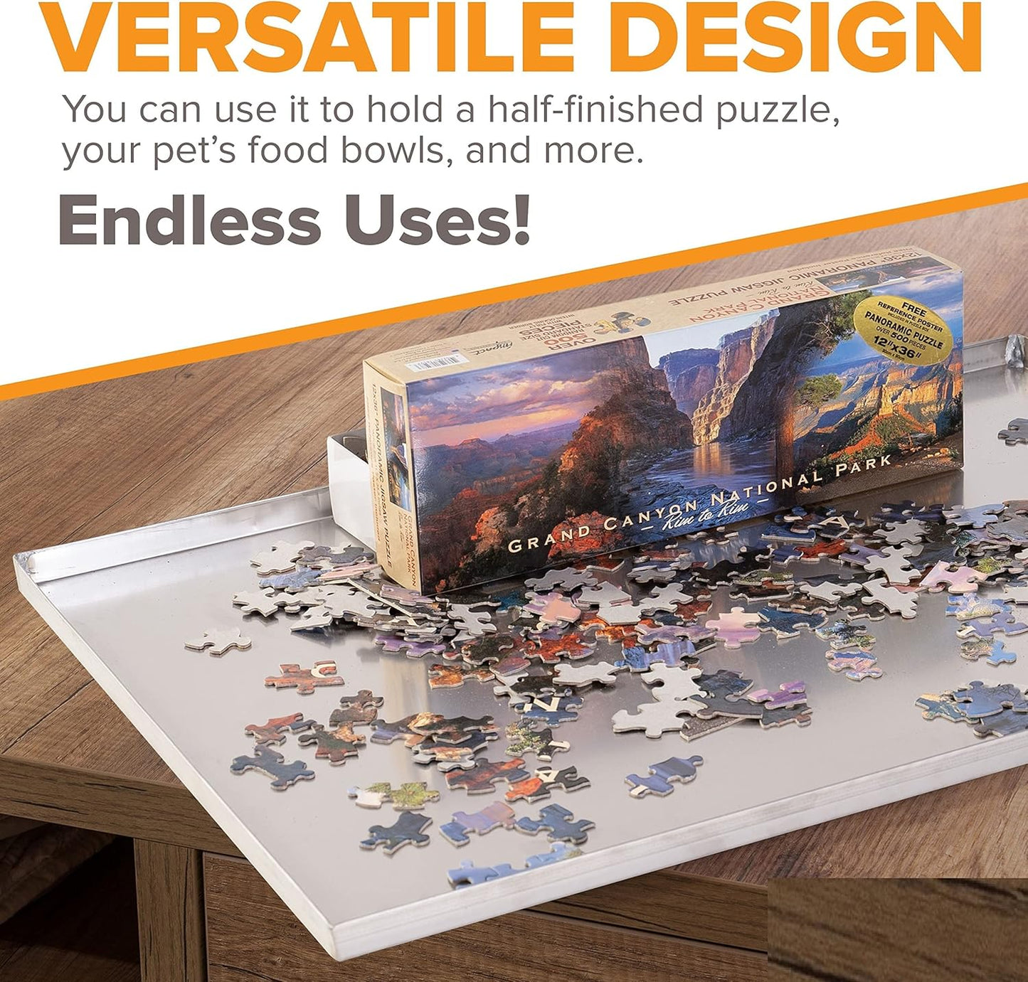 47" x 27" Metal Replacement Dog Crate Pan Chew Proof Crack Proof Pet Kennel Tray Central Dog Training Crate Pan Pet Supplies, Galvanized, 1" H