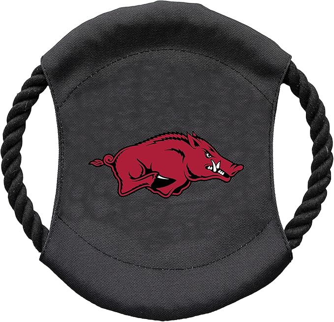 Littlearth NCAA Unisex NCAA Sock Monkey and Flying Disc Pet Toy Combo Set