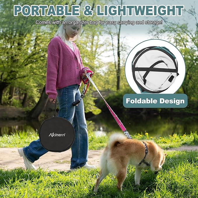 Dog Playpen - Foldable Cat Play Pens for Pubby,Kitten, Rabbit,Portable Pet Tent with Carring Bag for Indoor/Outdoor Travel Camping (Blue-Small)