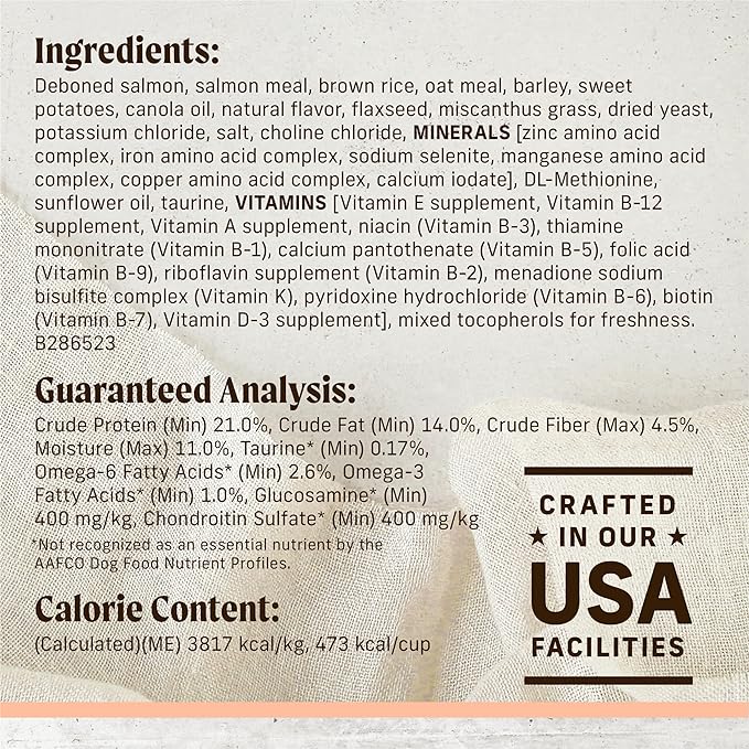 Merrick Limited Ingredient Diet Premium And Natural Kibble With Healthy Grains, Salmon And Brown Rice Dog Food - 22.0 lb. Bag