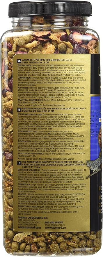 Zoo Med Gourmet Aquatic Turtle Food 11 oz. (Pack of 2)