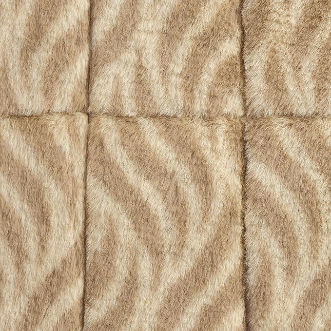 MidWest Homes for Pets QuiteTime Deluxe Wave Bolster Bed for Intermediate Dogs; Easily Machine Wash and Dry; Tan; 36"; 40236-WVTN
