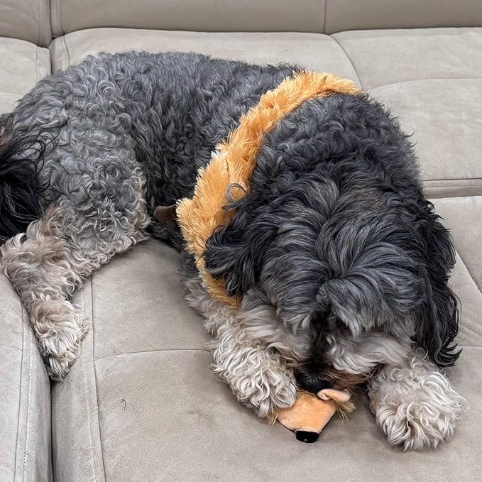 SPOT Skinneeez Jumbo Forest Animal Stuffing-Free Dog Toy, Squeaker in Head & Tail, Durable Tug Toy for Large Puppies & Dogs, Great for Moderate Chewers, 37 inch, Assorted Styles