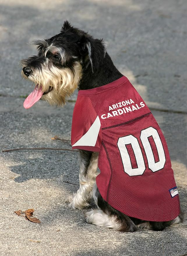 Pets First NFL Arizona Cardinals Dog Jersey, Size Small, Football Shirt Costume for Pet, Dog Sports T-Shirt, NFL Team Clothing for Cats, Licensed Pet Apparel Available in 7 Sizes and 32 Teams