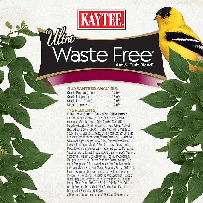 Kaytee Wild Bird Food, 5.5 Pound | Waste Free | Nut and Fruit Blend | For Multiple Bird Species | Pack of 2
