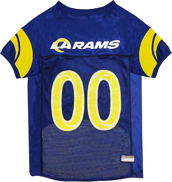 NFL STL-4006-MD LOS ANGELES RAMS DOG Jersey, Medium