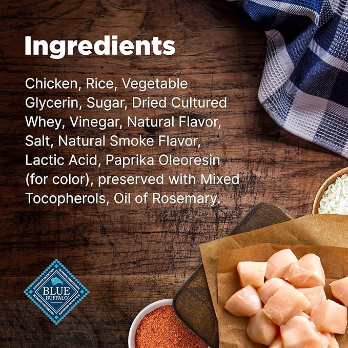Blue Buffalo Nudges Jerky Cuts Natural Dog Treats Chicken (Pack of 3)