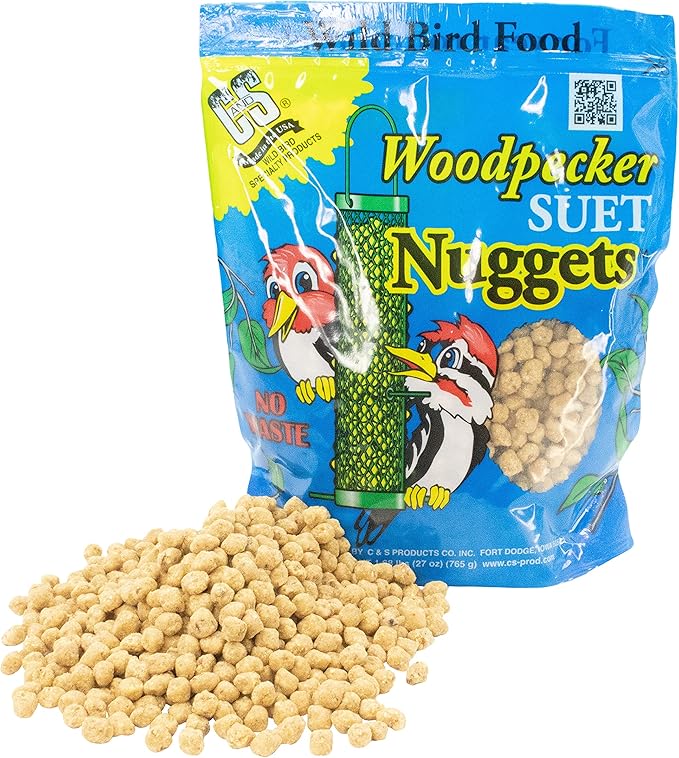 C&S Woodpecker Suet Nuggets Single Packs, 27 oz, None (Pack of 2)