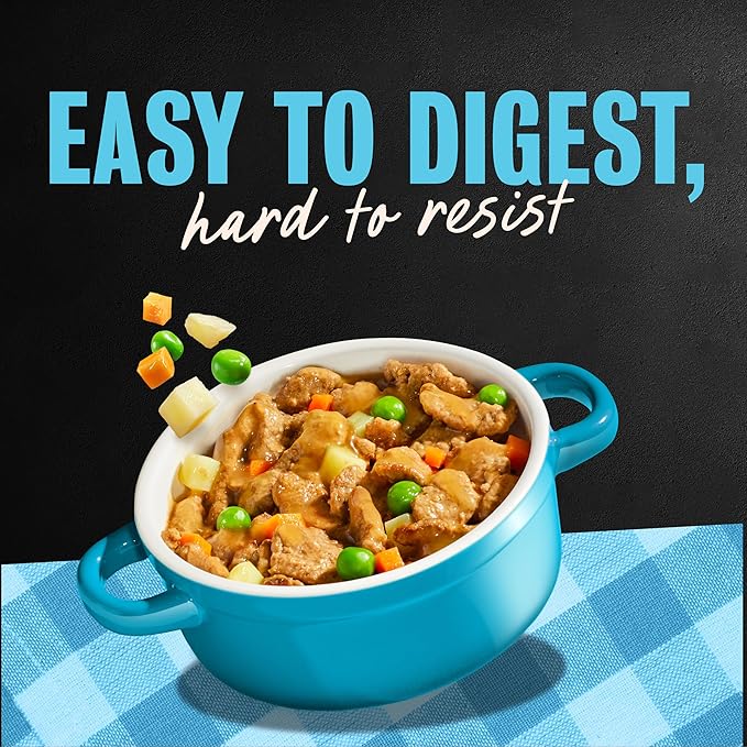Cesar Home Delights Adult Wet Dog Food, Slow Cooked Chicken & Vegetables Dinner in Sauce 3.5 oz. Easy Peel Dog Food Tray, 24 Count (Pack of 1)