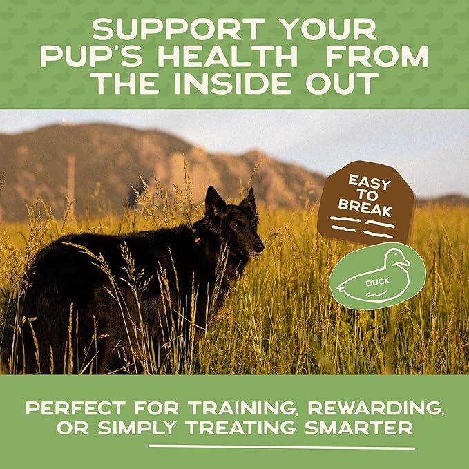 Smart Cookie Duck Jerky Dog Treats with Flax Seed, Omega Oils- Hypoallergenic Strips for Dogs and Puppies with Allergies, Sensitive Stomachs - Dehydrated, Grain Free, Made in USA - 3oz Bag, Pack of 3