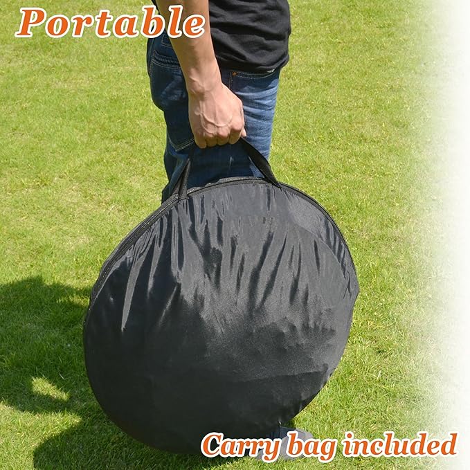 Pet Fun House Cat Dog Playpen Feline Funhouse Portable Exercise Tent with Carry Bag