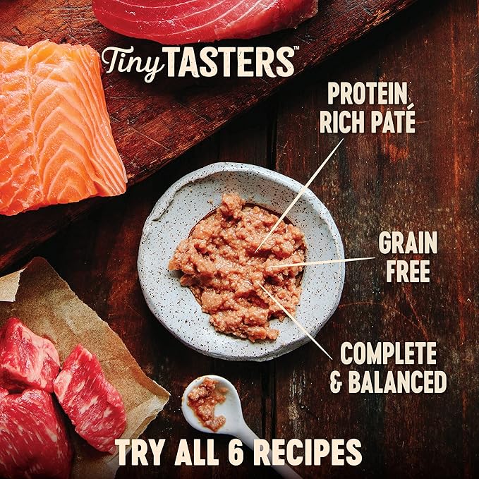 Wellness CORE Tiny Tasters Pate Adult Wet Cat Food, Natural, Protein Rich, Grain Free, Chicken Recipe, 1.75 oz, Pack of 12 Pouches
