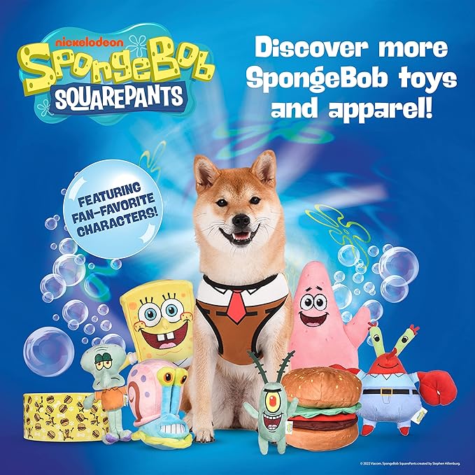 Spongebob Squarepants for Pets Halloween Tee & Shorts for Dogs - Fun and Cute Halloween Costumes for Dogs - Officially Licensed Spongebob Squarepants Pet Products, Spongebob Dog Outfit