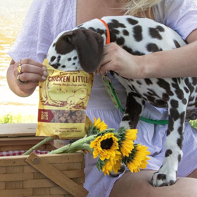 Polkadog Chicken Littles Crunchy Training Bits - All Natural, Limited Ingredient, Premium Training Treats for Dogs. Great for Allergies, Handcrafted in USA - 7oz (1pk)