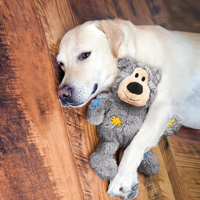KONG XL 2 Pack - Soft Plush Dog Toy for Large Breeds - Durable, Cuddly & Squeaky - Perfect for Play & Comfort (Moose/Bear)