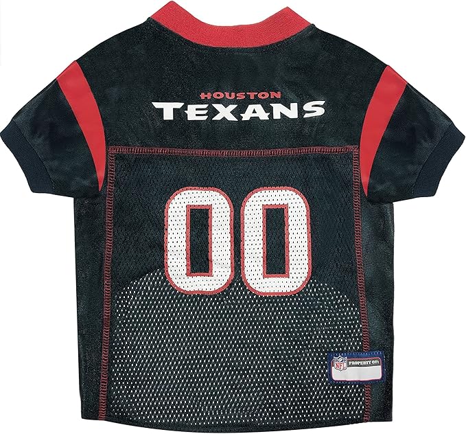 Pets First NFL Houston Texans Dog Jersey, Size Small, Football Shirt Costume for Pet, Dog Sports T-Shirt, NFL Team Clothing for Cats, Licensed Pet Apparel Available in 7 Sizes and 32 Teams