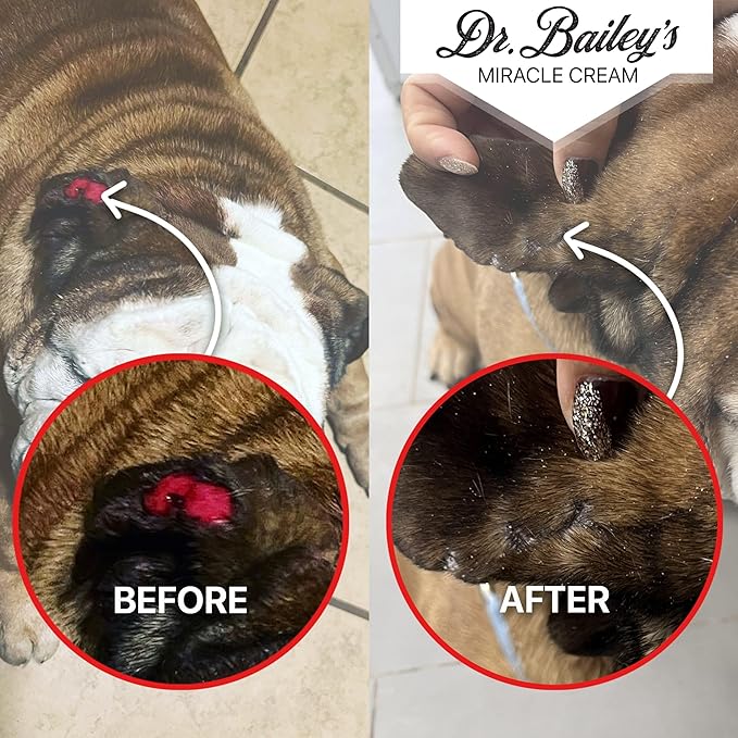 Dr. Bailey's Miracle Cream - 4 OZ Topical Ointment | Hot Spot Treatment for Dogs, Cats, Animals | Dog Skin Irritation Treatment | Animal Wound Care