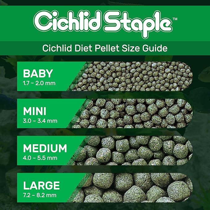Hikari Cichlid Staple Floating Baby Pellets for Pets, 2-Ounce