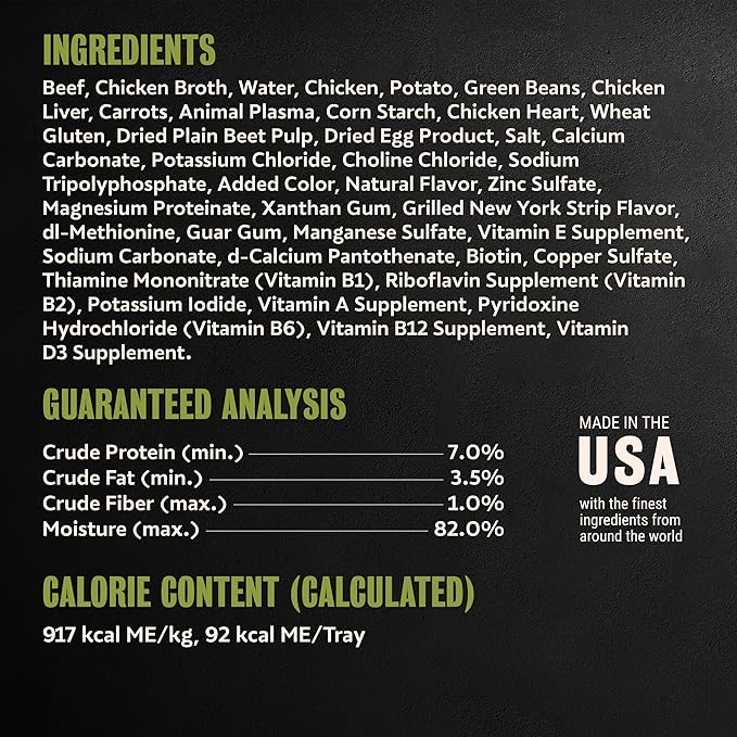 Cesar Home Delights Adult Wet Dog Food, Grilled New York Strip Flavor with Vegetables in Sauce, 3.5 oz. Easy Peel Dog Food Tray, 24 Count (Pack of 1)