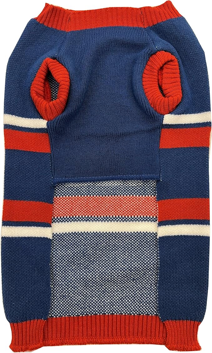 Pets First NFL Buffalo Bills Dog Sweater, Size Extra Small. Warm and Cozy Knit Pet Sweater with NFL Team Logo, Best Puppy Sweater for Large and Small Dogs, Team Color (BUF-4179-XS)