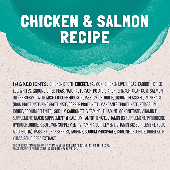 Natural Balance Original Ultra Platefulls Adult Grain-Free Wet Cat Food, Chicken & Salmon Recipe, 3 Ounce Pouch (Pack of 24)