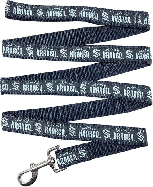 Dog Leash - CAT Leash - PET Leash: The New Coolest NHL Seattle Kraken PET Leashes with The Hockey Team Name & Logo, Size: Medium - Best Fashionable Heavy-Duty Dog LEASHES & CAT LEASHES