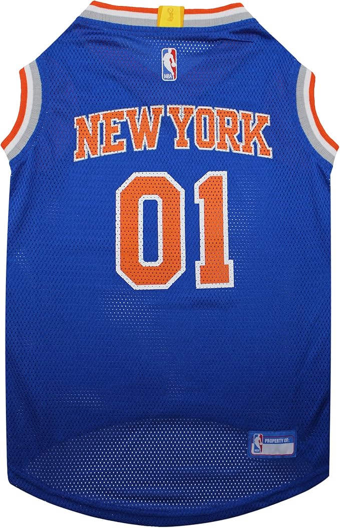 Pets First NBA NEW YORK KNICKS DOG Jersey, X-Large - Tank Top Basketball Pet Jersey